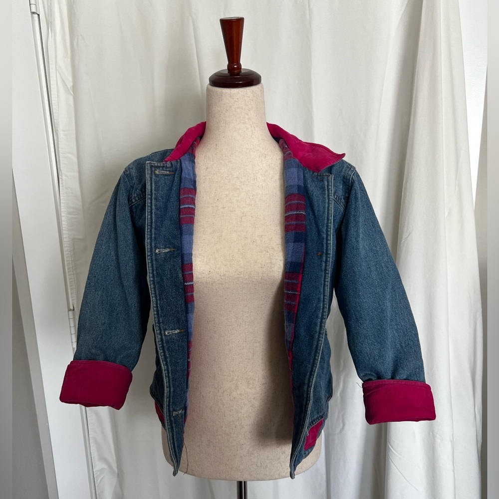 Vintage Kids denim jacket with corduroy collar